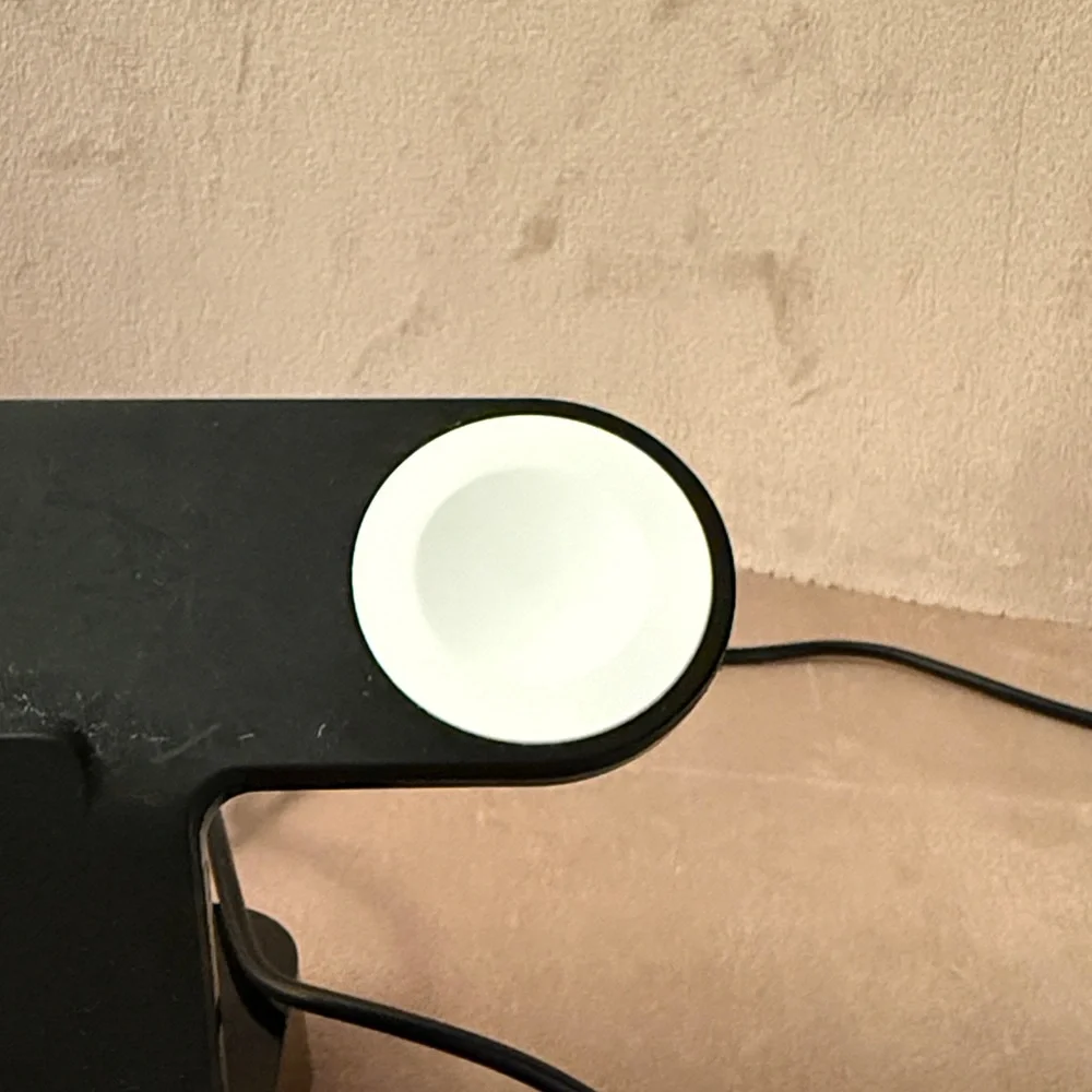 Belkin black lightning Charging Dock Apple Watch charger.